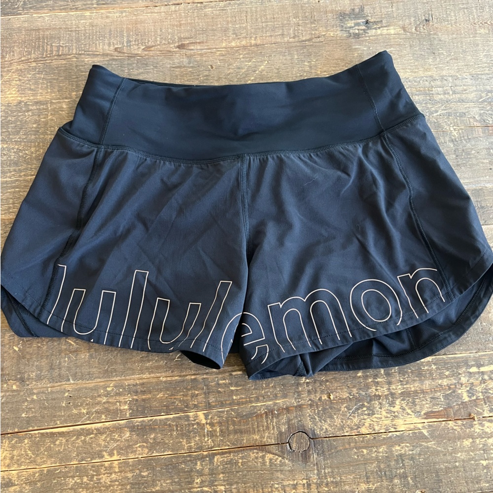 Size 2 speed up High-Rise Lined Short 4" in black